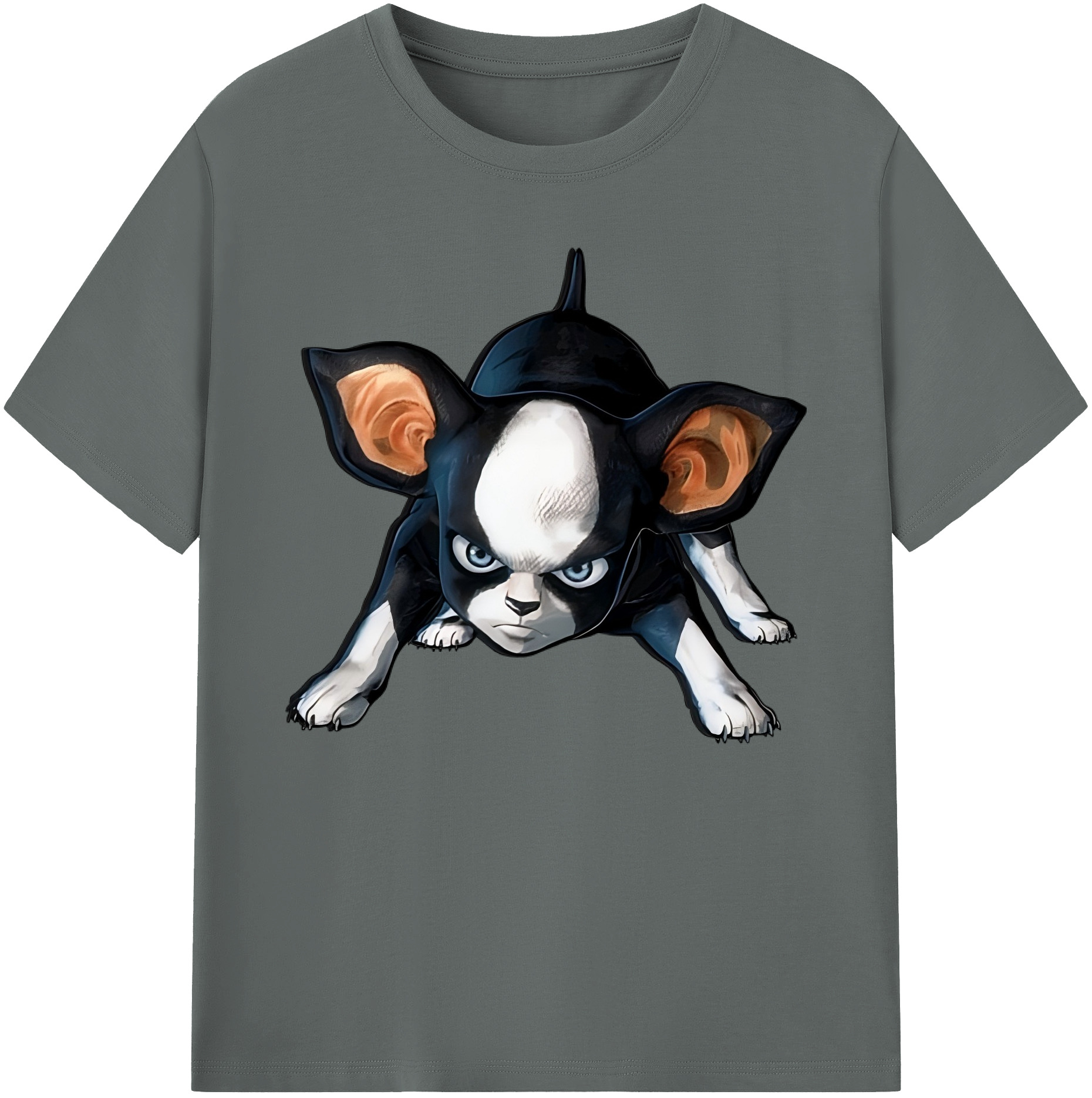 （画像用） ジョジョの奇妙な冒険 イギー JoJo's Bizarre Adventure Iggy 綿100％ メンズ半袖Tシャツ｜肌触りやわらか＆通気性